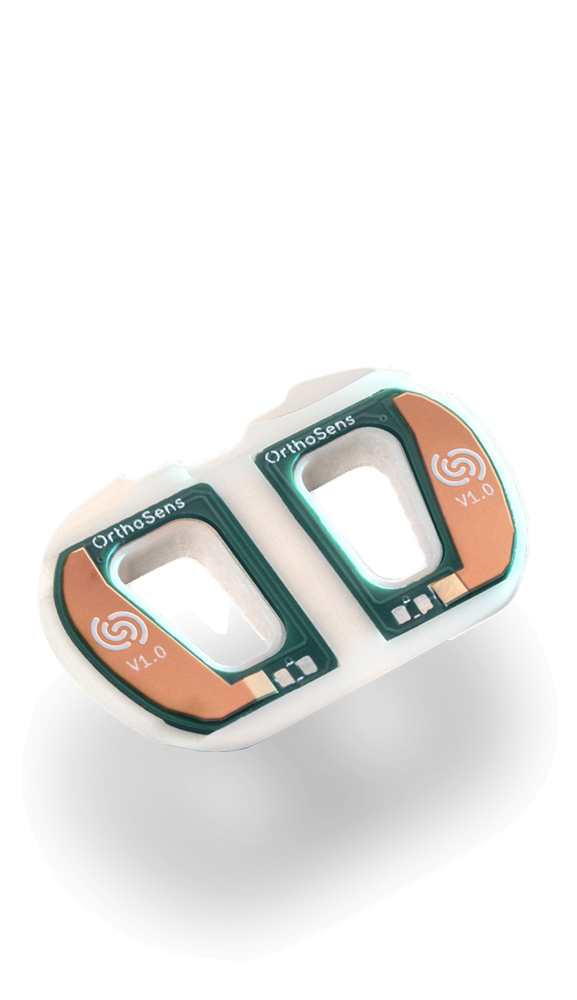 Capteur OrthoSens intégré à l'implant